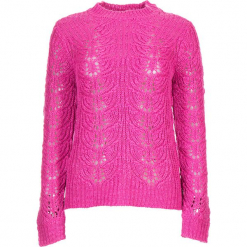 Sweter w kolorze różowym. Czerwone swetry oversize damskie Vero Moda, xs, ze splotem. W wyprzedaży za 65,95 zł.