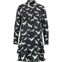 Whistles CRANE DRESS Sukienka koszulowa black. Czarne sukienki marki Whistles, z materiału, z koszulowym kołnierzykiem, koszulowe. W wyprzedaży za 573,30 zł.