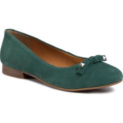 Baleriny LASOCKI - RST-035-01 Green. Zielone baleriny damskie Lasocki, bez wzorów, ze skóry, bez obcasa. Za 149,99 zł.