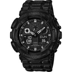 Zegarki męskie: Zegarek Casio Zegarek męski G-Shock Black Out Limited czarny (GA-100BT-1AER)