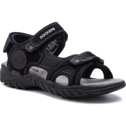 Sandały DOCKERS - 36LI015-200100 Black. Czarne klapki męskie DOCKERS, bez wzorów, ze skóry. W wyprzedaży za 179,00 zł.