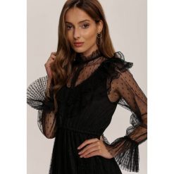 Czarna Sukienka Zelliesh. Czarne sukienki damskie Renee, s, bez wzorów, bez kołnierzyka, bez rękawów, midi. Za 149,99 zł.