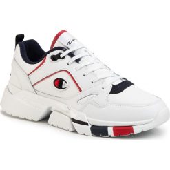 Sneakersy CHAMPION - Lander Lea S21420-S20-WW001 Wht/Blue/Red. Białe sneakersy męskie Champion, na co dzień, bez wzorów, ze skóry ekologicznej, bez zapięcia. Za 429,00 zł.