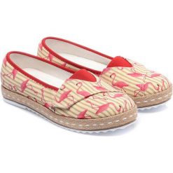 Tomsy damskie: Espadryle w kolorze beżowo-różowym