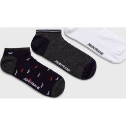 John Frank - Skarpety (3-pack). Szare skarpetki męskie John Frank, bez wzorów, z elastanu. Za 29,90 zł.