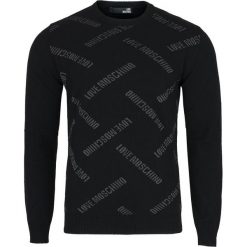 Sweter Love Moschino. Szare swetry męskie Love Moschino, m, bez wzorów, z włoskim kołnierzykiem, bez kaptura. Za 349,00 zł.