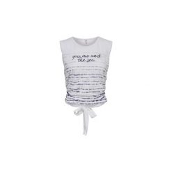 Topy na ramiączkach / T-shirty bez rękawów Only CAMISETA onlDEMI S/L PALMYOU TOP BOX JRS. Białe topy damskie ONLY, l. Za 96,74 zł.