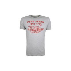 T-shirty z krótkim rękawem Pepe jeans PM504001 / Janvan. Szare t-shirty męskie Pepe Jeans, xxl, bez wzorów, z jeansu, bez kołnierzyka, krótkie. Za 99,00 zł.