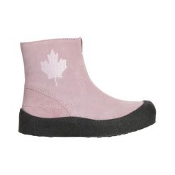 Canada Snow Buty Quebeck Base różowy female różowy 40. Różowe botki damskie Canada Snow, ze skóry, bez obcasa, na zamek. Za 799,00 zł.