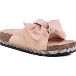 Klapki DEEZEE - WSS20057-01 Pink. Różowe klapki damskie DeeZee, bez wzorów, z tworzywa sztucznego, bez obcasa. Za 79,99 zł.