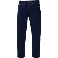 Dżinsy ocieplane "super-stretch" Slim Fit Straight bonprix ciemny denim. Niebieskie jeansy męskie bonprix, m, bez wzorów. Za 109,99 zł.
