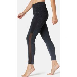 Legginsy 7/8 Slim Gym & Pilates 520 damskie. Czarne legginsy sportowe damskie NYAMBA, xl, bez wzorów, z elastanu, na jogę i pilates. Za 84,99 zł.