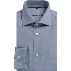 Koszula RICCARDO KDGS000040. Niebieskie koszule męskie Giacomo Conti, m, bez wzorów, z bawełny, eleganckie, bez kołnierzyka, z długim rękawem. Za 229,00 zł.