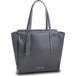 Torebka CALVIN KLEIN - Frame Large Shopper K60K604453 008. Szare shopper bag damskie Calvin Klein, ze skóry ekologicznej, duże. Za 649,00 zł.