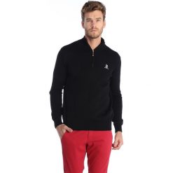 Golfy męskie: Sweter w kolorze czarnym