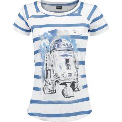 Bluzki damskie: Star Wars R2D2 Koszulka damska biały/niebieski
