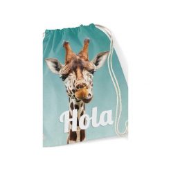 Backpack - Hola Giraffe. Czarne plecaki męskie Syrenka store, z nadrukiem, z bawełny. Za 59,00 zł.