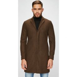 Selected - Płaszcz. Pomarańczowe płaszcze męskie marki Selected, m, bez wzorów, z poliesteru, klasyczne, bez kaptura. W wyprzedaży za 559,90 zł.