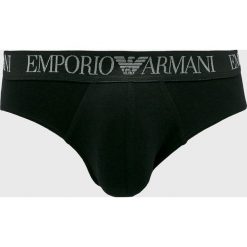 Emporio Armani - Slipy. Czarne slipy męskie Emporio Armani, s, bez wzorów, z elastanu. W wyprzedaży za 129,90 zł.