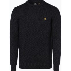 Lyle & Scott - Sweter męski, niebieski. Niebieskie swetry męskie marki Lyle & Scott, xl, z aplikacjami, bez kołnierzyka, bez kaptura. Za 379,95 zł.