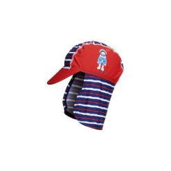 Playshoes Czapka UV Nurek, czerwony - Gr.51 cm. Czerwone czapeczki niemowlęce Playshoes, bez wzorów, z elastanu. Za 35,00 zł.