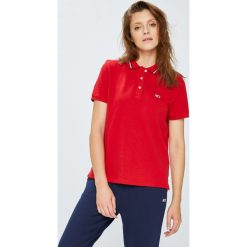 Tommy Jeans - Top. Czerwone bluzki z odkrytymi ramionami marki Tommy Jeans, s, z bawełny. W wyprzedaży za 159,90 zł.