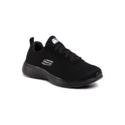 Skechers ROSEATE 88888276 BBK. Czarne buty sportowe damskie Skechers, z materiału, sportowe. Za 199,99 zł.