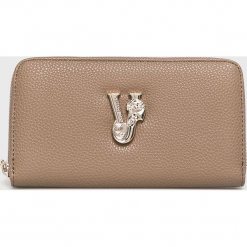 Versace Jeans - Portfel. Brązowe portfele damskie Versace Jeans, z jeansu. W wyprzedaży za 239,90 zł.