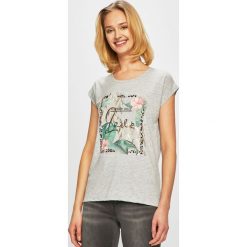 Haily's - Top. Szare bluzki damskie Haily's, s, z nadrukiem, z poliesteru, z okrągłym kołnierzem. W wyprzedaży za 49,90 zł.