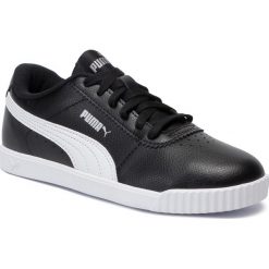 Sneakersy PUMA - CARINA SLIM SL 37054801 Black. Czarne półbuty damskie Puma, na co dzień, bez wzorów, ze skóry ekologicznej, bez obcasa, na płaskiej podeszwie, bez zapięcia. W wyprzedaży za 199,99 zł.