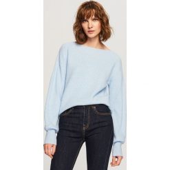 Sweter - Niebieski. Niebieskie swetry klasyczne damskie Reserved, l. Za 89,99 zł.