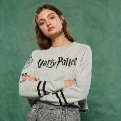 Bluza z nadrukiem Harry Potter - Jasny szar. Szare bez kategorii marki Sinsay, s, z nadrukiem. Za 59,99 zł.