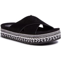 Espadryle DEEZEE - WSHT2019-04 Black. Czarne espadryle damskie DeeZee, bez wzorów, ze skóry ekologicznej, bez obcasa. Za 79,99 zł.