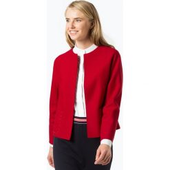 Marc Cain Collections - Blezer damski, czerwony. Czerwone bolerka i narzutki damskie marki Marc Cain Collections, bez wzorów, z wełny, bez rękawów. Za 799,95 zł.