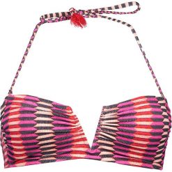 Biustonosz bikini "Catalina Kisses" w kolorze różowo-czerwono-czarnym. Czarne biustonosze marki Heidi Klum Intimates. W wyprzedaży za 194,95 zł.