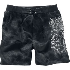 Rock Rebel by EMP Kingdom Of Comfort Krótkie spodenki szary. Szare spodenki i szorty męskie marki Rock Rebel by EMP, s, z nadrukiem, rockowe, krótkie. Za 42,90 zł.