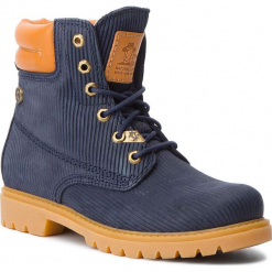 Trapery PANAMA JACK - Panama 03 Wool B17 Navy. Niebieskie buty zimowe damskie marki Panama Jack, z nubiku. W wyprzedaży za 489,00 zł.