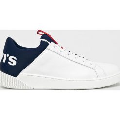 Levi's - Buty. Białe sneakersy męskie Levi's®, ze skóry, na sznurówki. W wyprzedaży za 299,90 zł.