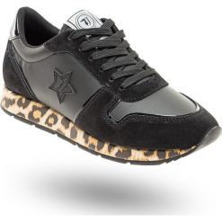 SNEAKERSY Trussardi Jeans. Czarne sneakersy damskie Trussardi Jeans, z jeansu. Za 599,00 zł.