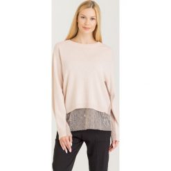 SWETER MY TWIN TWINSET. Różowe swetry damskie Twinset, s, z aplikacjami, z materiału, bez rękawów, bez kaptura. Za 719,00 zł.