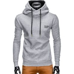 Bejsbolówki męskie: BLUZA MĘSKA Z KAPTUREM B790 – SZARA