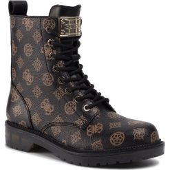 Trapery Guess Tezana2 FL5TZ2 FAL10. Czarne buty trekkingowe damskie Guess, bez obcasa, bez zapięcia. Za 799,00 zł.