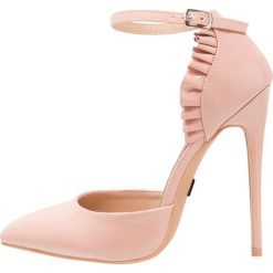 Szpilki: Lost Ink Wide Fit POPPY FRILL TRIM ANKLE STRAP COURT Szpilki nude