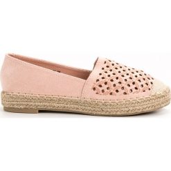 Różowe Zamszowe Espadryle VICES. Różowe espadryle damskie vices, bez wzorów, z jeansu, bez obcasa. Za 109,00 zł.