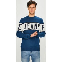 Pepe Jeans - Sweter Downing. Szare swetry klasyczne męskie Pepe Jeans, l, z bawełny, z okrągłym kołnierzem. Za 299,90 zł.