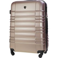 Walizka podróżna twarda średnia rose gold. Czerwone walizki Solier, bez wzorów, z gumy. Za 155,00 zł.