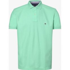 Tommy Hilfiger - Męska koszulka polo, zielony. Zielone koszulki męskie TOMMY HILFIGER, xxl, z haftami, z bawełny, polo, bez rękawów. Za 299,95 zł.