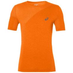 Asics koszulka męska Seamless Top pomarańczowa M. Pomarańczowe koszulki męskie Asics, m, bez wzorów, ze skóry, bez kołnierzyka, bez rękawów, na fitness i siłownię. Za 179,00 zł.