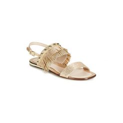 Sandały Tosca Blu BIBI. Żółte sandały damskie Tosca Blu, bez wzorów, bez obcasa, bez zapięcia. Za 314,30 zł.