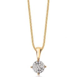 Łańcuszki męskie: Wyjątkowy Wisiorek Złoty – złoto żółte 333, Diament 0,08ct